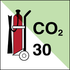 ИМО - Колесный огнетушитель CO2,30