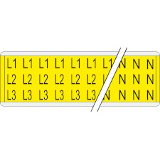 Маркеры кабелепровода и напряжения — L1, L2, L3, N