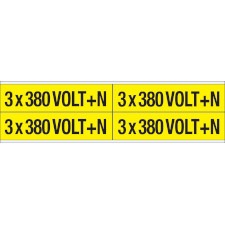 Маркеры кабелепровода и напряжения — 380 В + N