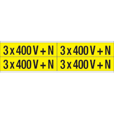 Маркеры кабелепроводов и напряжения — 400 В + N