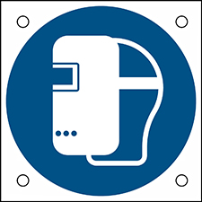 Знак безопасности ISO — носить сварочную маску