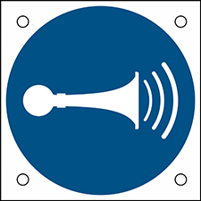 Знак безопасности ISO — звуковой сигнал