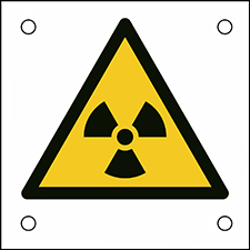 Знак безопасности ISO - Предупреждение, радиоактивный материал или ионизирующее излучение