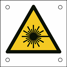 Знак безопасности ISO - Предупреждение, лазерный луч