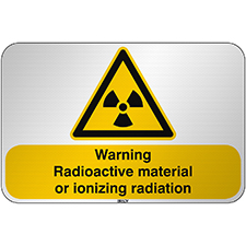 Знак безопасности ISO - Предупреждение, радиоактивный материал или ионизирующее излучение