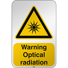 Знак безопасности ISO — предупреждение, оптическое излучение