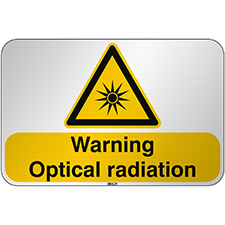 Знак безопасности ISO — предупреждение, оптическое излучение