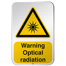 Знак безопасности ISO — предупреждение, оптическое излучение