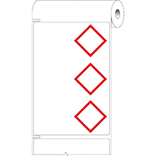 Этикетки GHS CLP с сердечником 76 мм