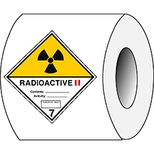 Транспортный знак - ADR 7B - Радиоактивный 7B II