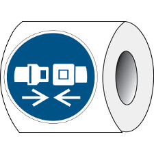 Знак безопасности ISO - Пристегивайте ремни безопасности