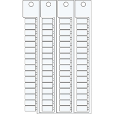 Бирка клеммника CABUR CBD CBC 5X10 белая