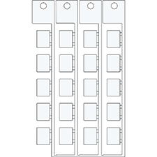 Бирка компонента LU 9X12