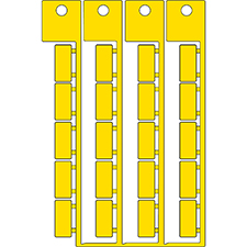 Желтая бирка компонента 9X20