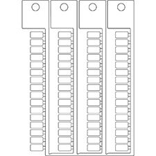 Бирка клеммного блока SI LE 5X10