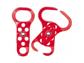 Множитель замковый BRADY gws236919 с двумя затворами, сталь, размеры затворов – 50х31 мм и 19 мм, 136х65х7 мм, цвет – красный, 1 шт/упак