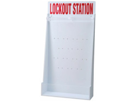 Станция для блокираторов BRADY gws50997 открытая малая, полистирол, 591х311х97 мм, цвет – белый, 1 шт/упак