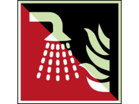 Знак безопасности ISO — аппликатор водяного тумана