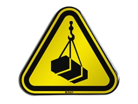 Знак безопасности ISO — предупреждение, верхняя нагрузка