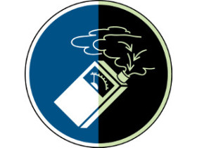 Знак безопасности ISO — используйте детектор газа